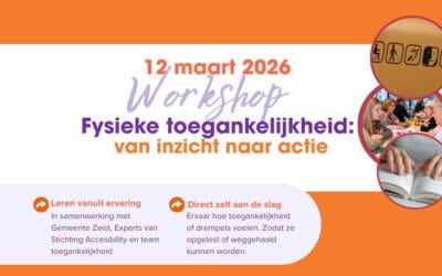 Workshop Fysieke toegankelijkheid: van Inzicht naar Actie
